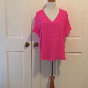 Hot pink lush blouse